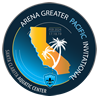 Logo Greater Pacific Invitational Feb 2024 Santa Clarita Aquatic Center Hosted by Paseo Aquatics